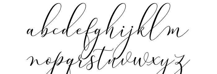 BitthaiScript Font LOWERCASE