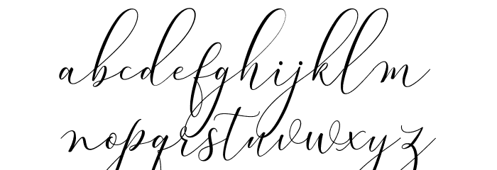 BitthaiScript Font LOWERCASE