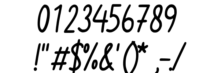 Bittle Almond Font OTHER CHARS