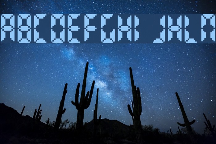 Bittypix Countdown Font examples