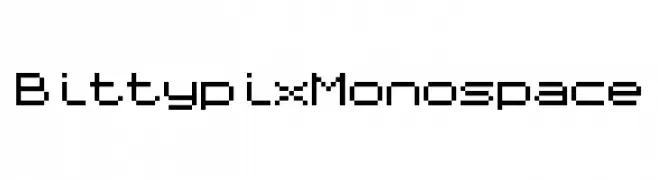 Bittypix Monospace  フリーフォントのダウンロード