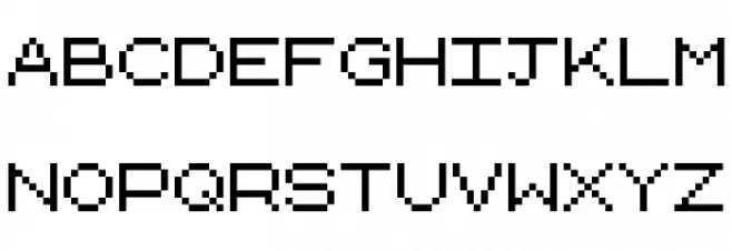 Bittypix Monospace Fonte MAIÚSCULAS