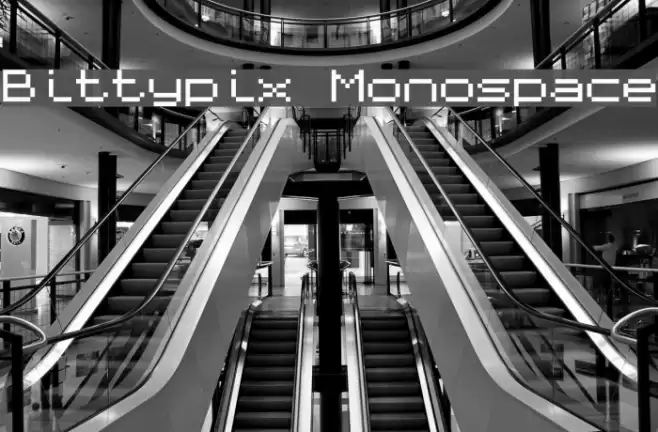 Bittypix Monospace Font examples