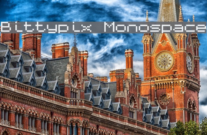 Bittypix Monospace 字体 examples