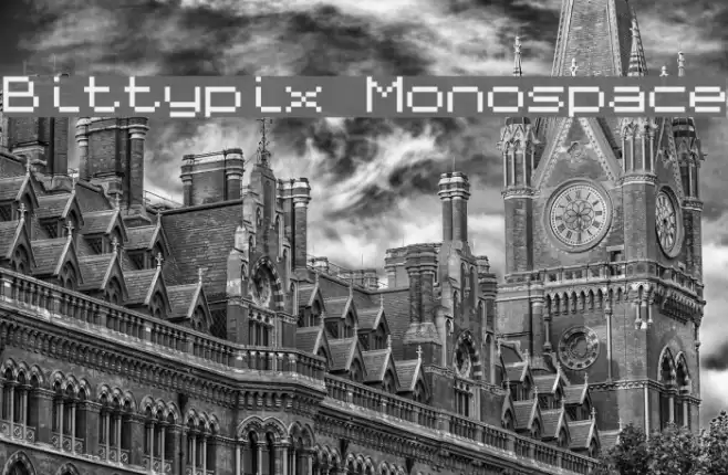 Bittypix Monospace Font examples