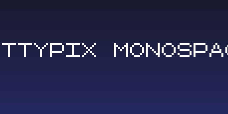 Bittypix Monospace Social Header
