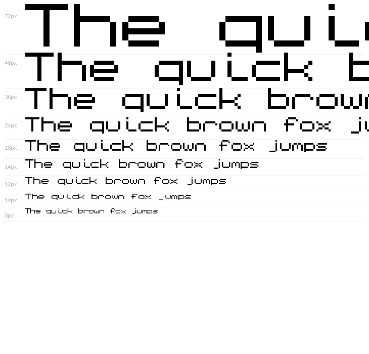 Bittypix Monospace Waterfall