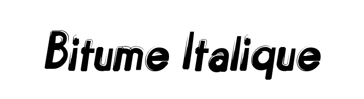 Bitume Italique  baixar fontes gratis