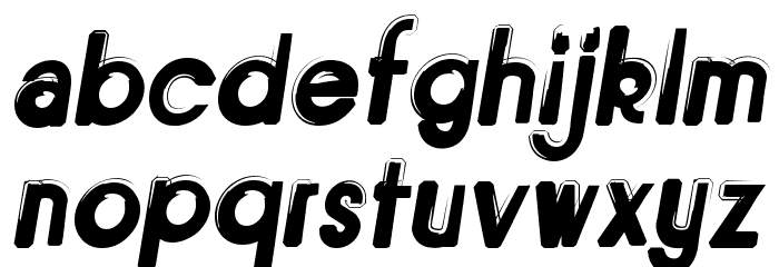 Bitume Italique Font LOWERCASE