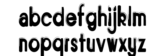 Bitume Narrow Font LOWERCASE