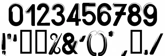 Bitume Font OTHER CHARS