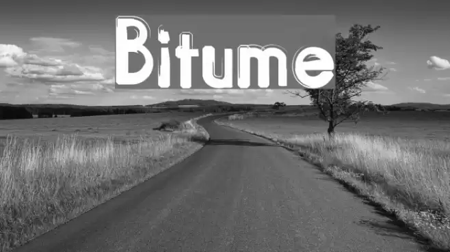 Bitume Font examples