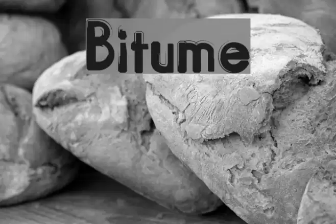 Bitume Font examples