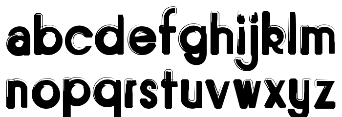 Bitume Font LOWERCASE