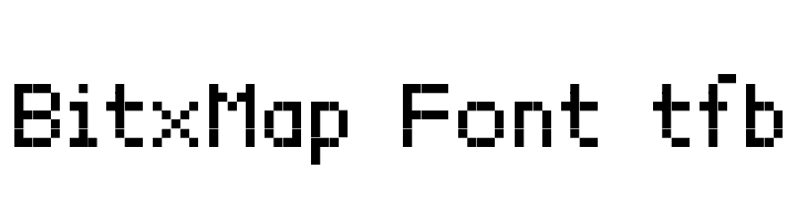 BitxMap Font tfb  font caratteri gratis