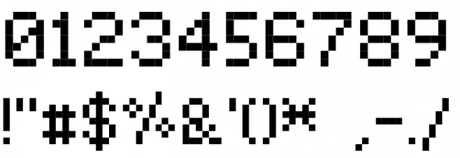 BitxMap Font tfb Font OTHER CHARS