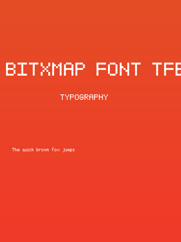 BitxMap Font tfb Poster