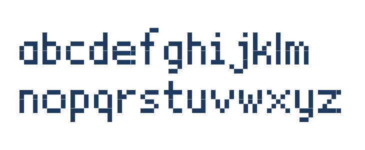 BitxMap Font tfb Lowercase