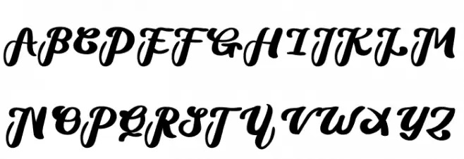 Biund Font UPPERCASE