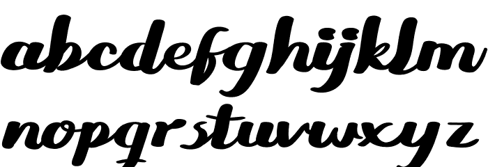 Biund Font LOWERCASE