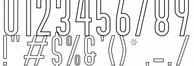 BivoacOutlineDemo-Outline Font OTHER CHARS