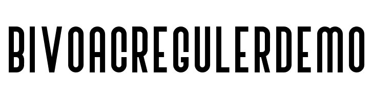 BivoacRegulerDemo  Frei Schriftart Herunterladen