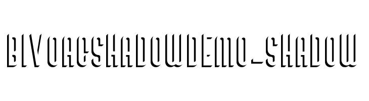 BivoacShadowDemo-Shadow  フリーフォントのダウンロード