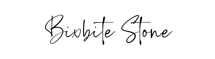 Bixbite Stone  フリーフォントのダウンロード