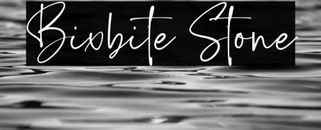 Bixbite Stone Font examples