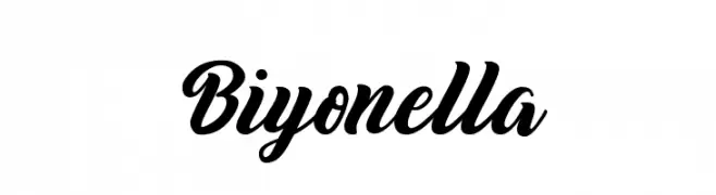 Biyonella  Frei Schriftart Herunterladen