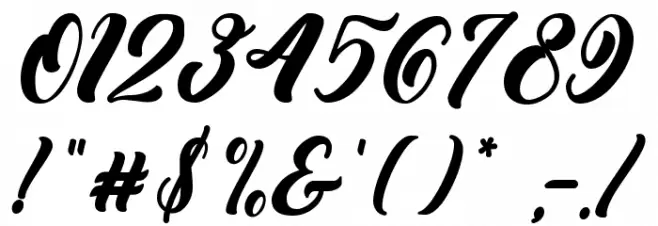 Biyonella Font OTHER CHARS