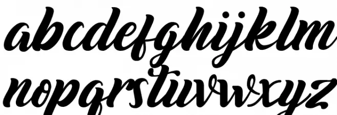 Biyonella Font Litere mici