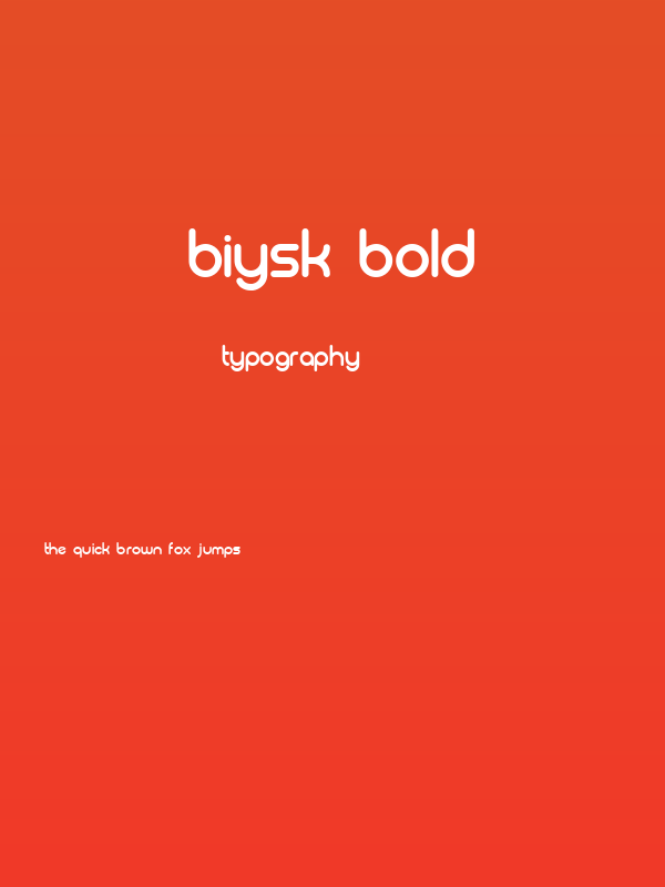Biysk Bold Poster