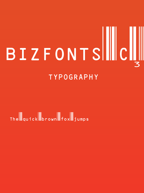 BizFonts C39 XLS Free Version Poster