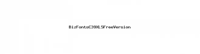 BizFontsC39XLSFreeVersion  baixar fontes gratis