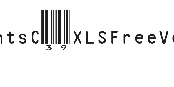BizFontsC39XLSFreeVersion Logo