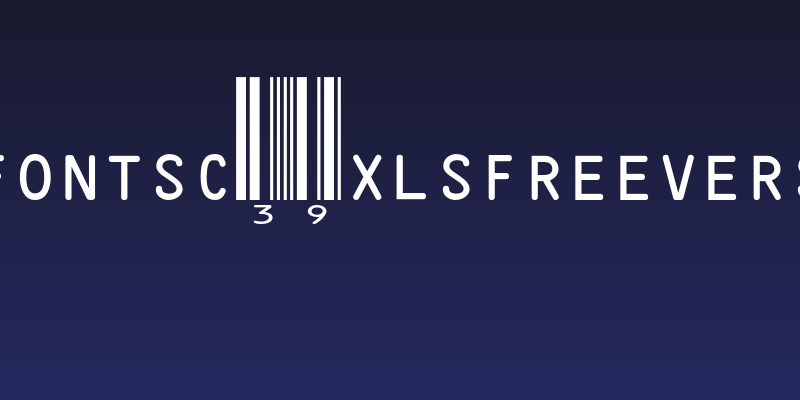 BizFontsC39XLSFreeVersion Social Header
