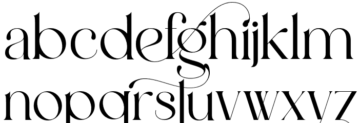Bizantheum Font LOWERCASE