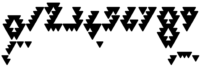 Bizar Loved Triangles Font OTHER CHARS