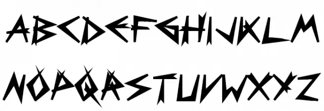 Bizarre Black Font UPPERCASE