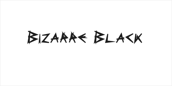 Bizarre Black Logo