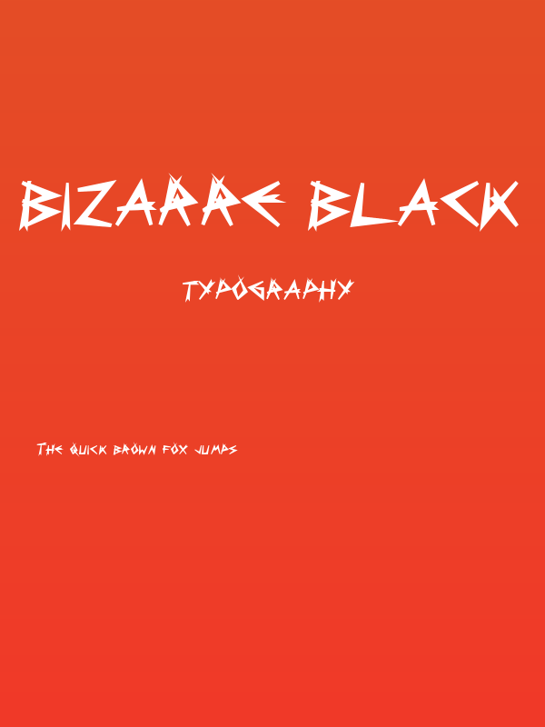 Bizarre Black Poster