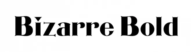 Bizarre Bold  تنزيل الخطوط