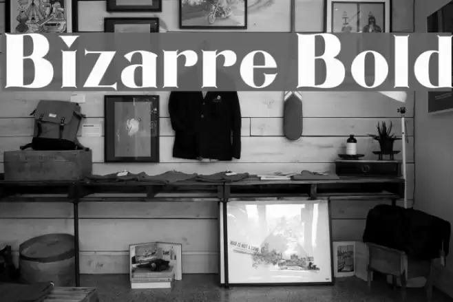 Bizarre Bold Font examples