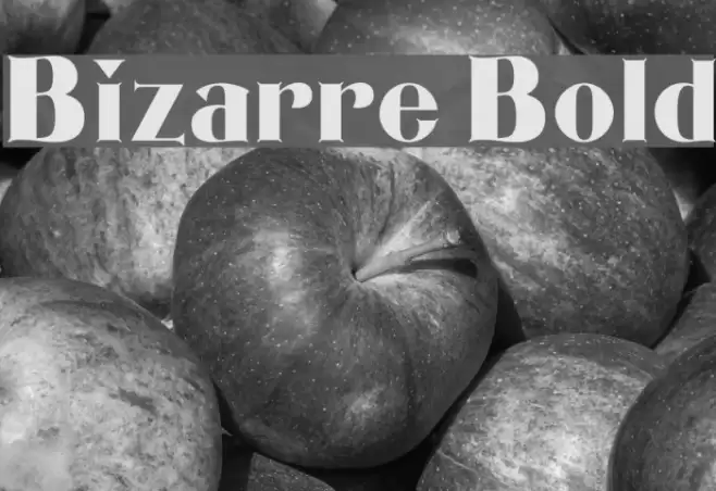 Bizarre Bold Font examples