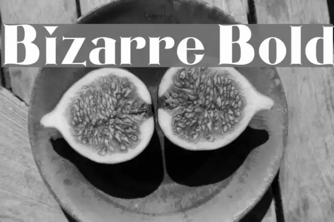Bizarre Bold Font examples