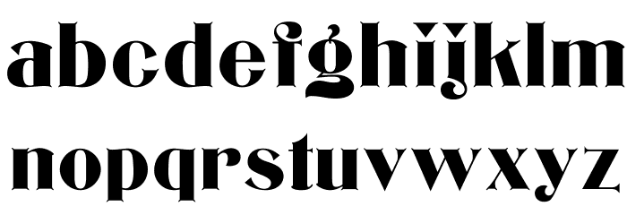 Bizarre Bold Font LOWERCASE