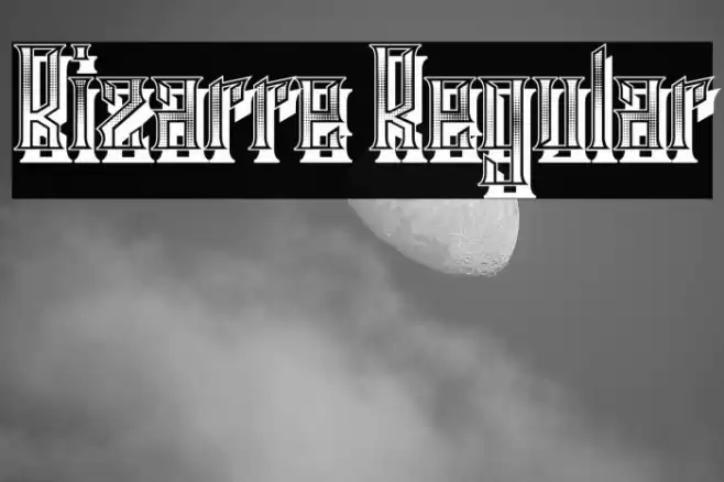 Bizarre Regular Font examples
