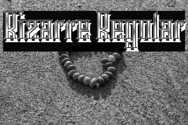 Bizarre Regular Font examples