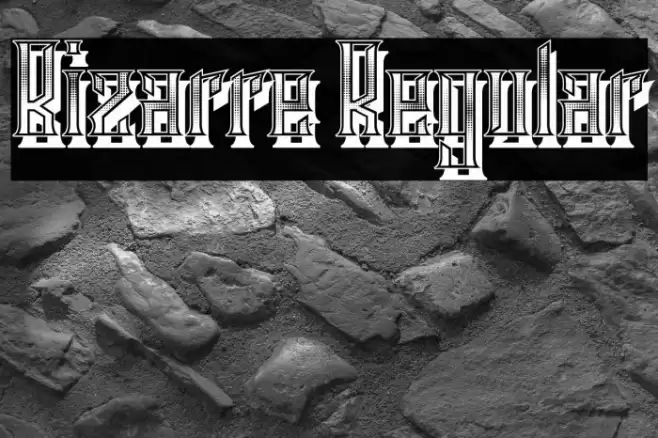 Bizarre Regular Font examples